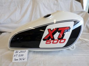 Yamaha XT500 in 36/W clean white RH-Lacke Lackiererei Motorradlackierung 06-2860