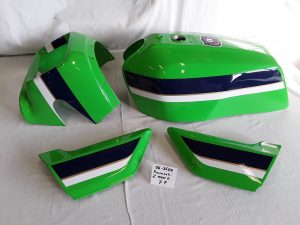 Kawasaki Z1000R in lime green 7F RH-Lacke Lackiererei Motorradlackierung 06-3641