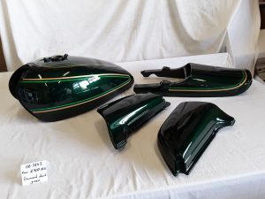 Kawasaki Z900 A4 diamond dark green RH-Lacke Lackiererei Motorradlackierung 06-3843