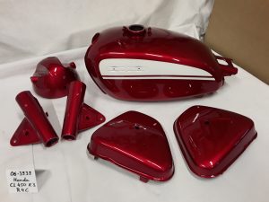 Honda CL450 K3 in candy ruby red R-4C RH-Lacke Lackiererei Motorradlackierung