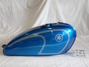 Yamaha SR500 '80 in PB-3C-F flake saphire blue RH-Lacke Lackiererei Motorradlackierung 06-3008