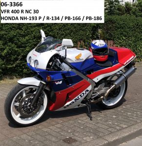 Honda VFR400R (NC30) in NH-193 P / R-134 / PB-166 / PB-186 /Streifengold RH-Lacke Lackiererei Motorradlackierung