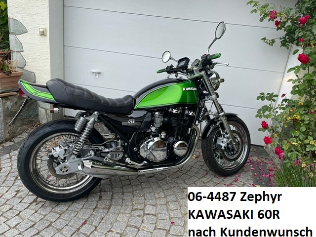 KAWASAKI Zephyr Kundenwunsch 60R emerald blazed green RH-Lacke Lackiererei Motorradlackierung